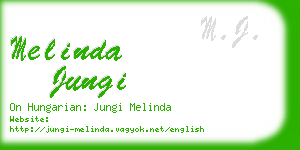 melinda jungi business card